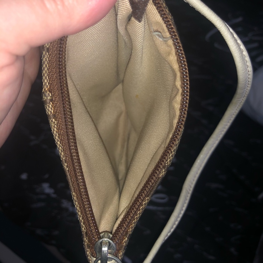 Coach wristlet white & brown - Picture 5 of 5